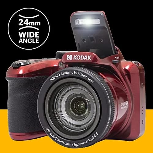 KODAK Pixpro Astro Zoom AZ405 Digital Camera Red | 20MP 40x Optical Zoom Full HD 1080p Video thumbnail 5