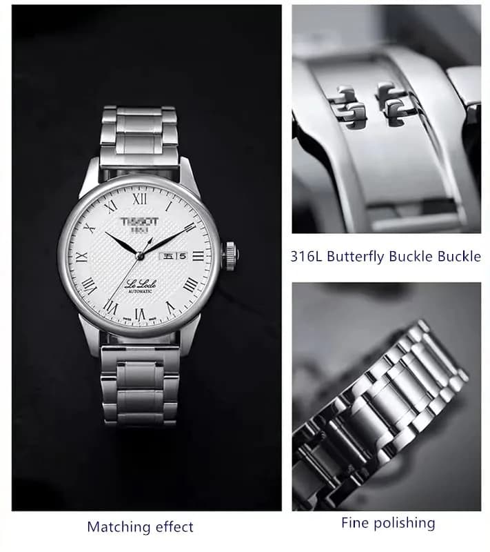 Niziruoup Stainless Steel Watch Band 20mm (0.79in) | Universal Metal Watch Strap for Smartwatches & Traditional Watches thumbnail 7