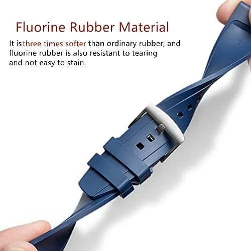 Niziruoup Fluororubber Watch Band 19mm-24mm | Quick Release, Waterproof, Durable thumbnail 3