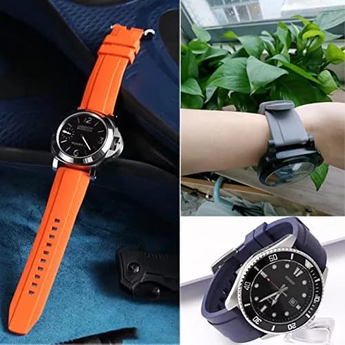 Niziruoup Quick Release Fluororubber Watch Band 22mm | Soft Durable FKM Rubber Replacement Strap for Men & Women thumbnail 7