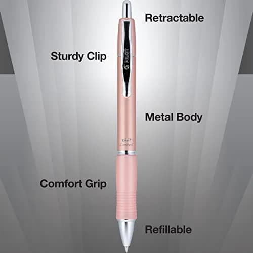 PILOT G2 Limited Gel Pen, Fine Point 0.7mm, Rose Gold Barrel | Smooth Ink Flow Writing Instrument thumbnail 4