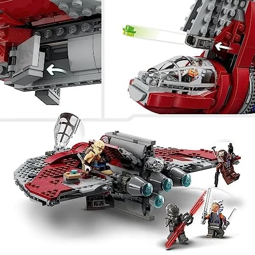 LEGO Star Wars Ahsoka Tano's T-6 Jedi Shuttle | 599 pcs | Creative Star Wars Toy for Kids 9+ thumbnail 5