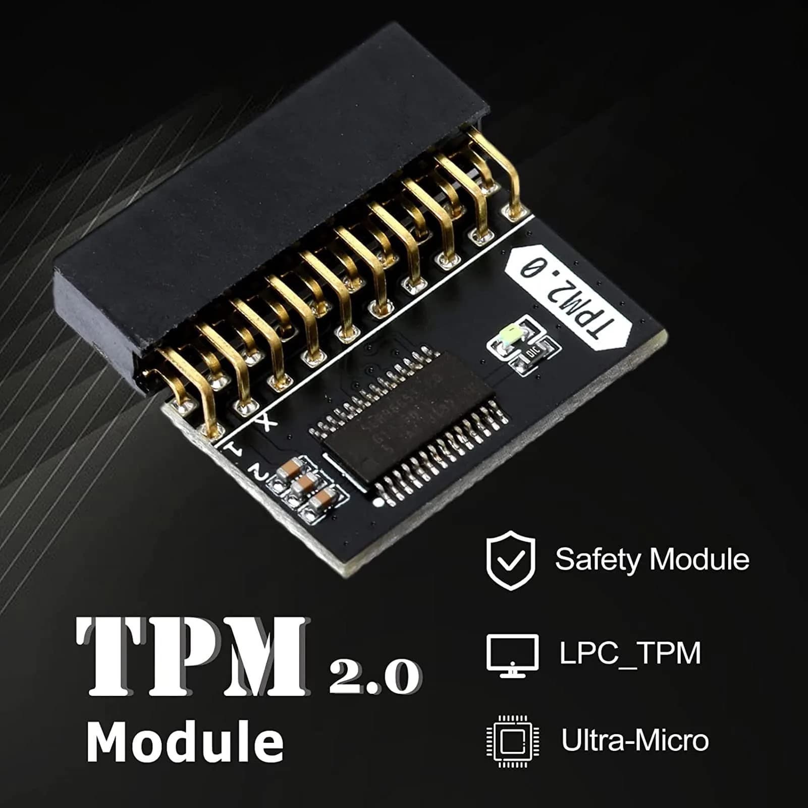 AMONIDA TPM 2.0 Encryption Security Module 20Pin | Secure Your PC Data - view 5