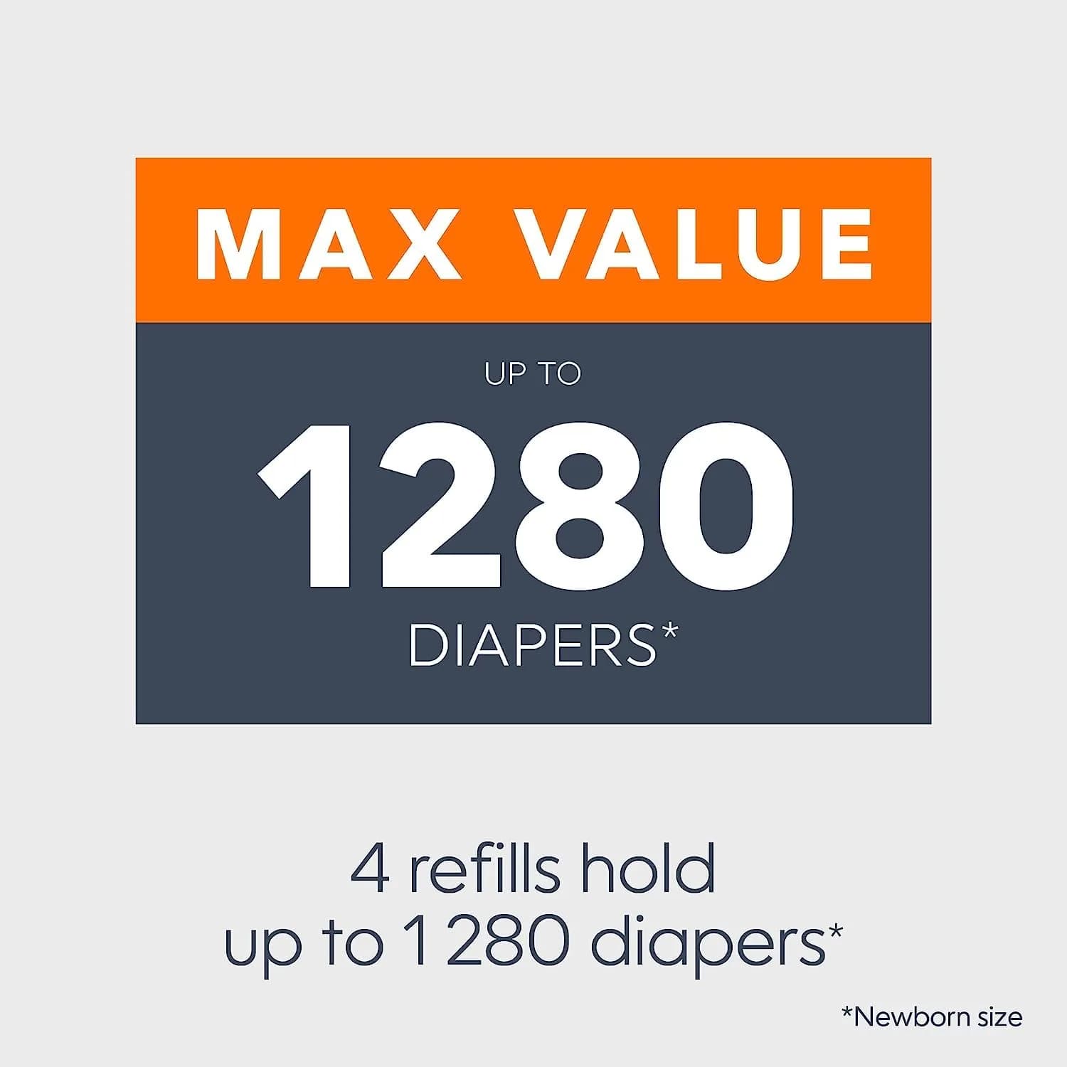 Diaper Genie Essentials Round Refill 4-Pack | Holds Up to 1280 Newborn Diapers | Unscented Continuous Film | Made in North America - view 6