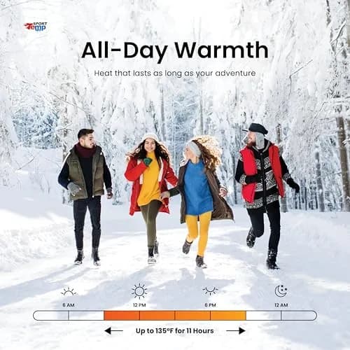 Sport Temp Air Activated Hand Warmers 100 Pairs (200 Count) | Up to 11 Hours of Heat for Body, Hands & Toes thumbnail 4