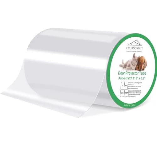 CHUANGSEED Clear Pet Door Protector 299.7 cm x 20.8 cm | Stops Pet Scratching on Doors & Frames thumbnail 1