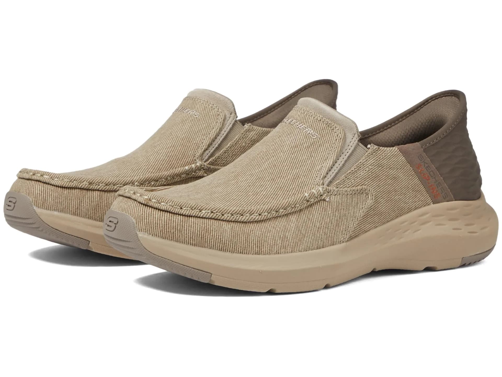 Skechers Men's Parson Dewitt Hands Free Slip-In Casual Shoes Beige 27.5 cm (US 10) — Beige