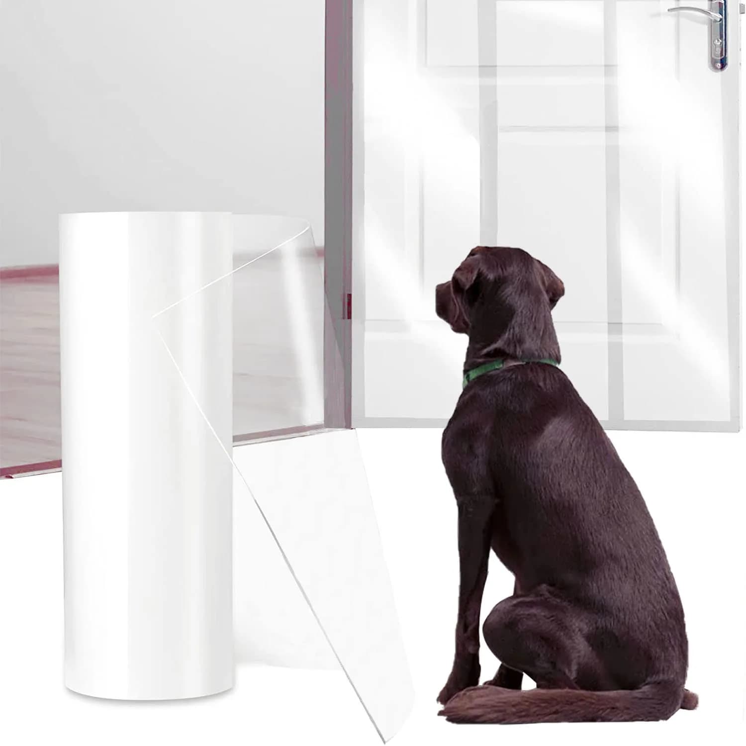 CHUANGSEED Clear Pet Door Protector 200" x 8.2" | Stops Dog & Cat Scratching - view 6