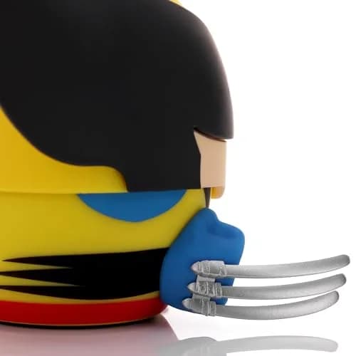 Bitty Boomers Marvel Wolverine Mini Bluetooth Speaker 5.1cm (2") | Sync 2 for Stereo or Selfie Remote thumbnail 5