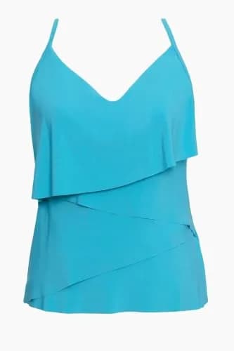 MagicSuit Chloe Tankini Soft Cup Bathing Suit Top Separate, Turquoise, 08 | Flattering Fit & Support thumbnail 5