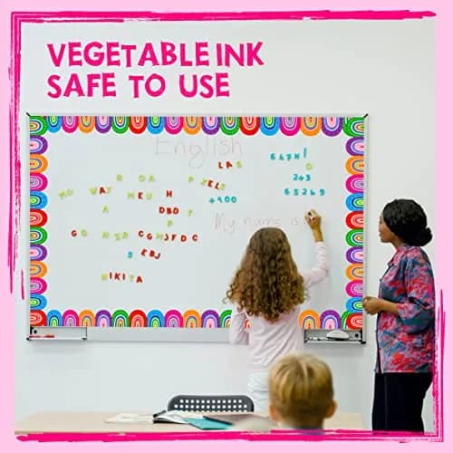 ERKE Rainbow Die-Cut Bulletin Board Borders 60 ft (18.29 m) | Vibrant Classroom Decoration thumbnail 6