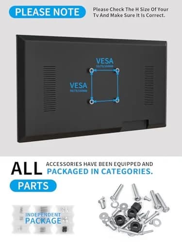 AX WABER Dual Monitor Stand Vertical Stack Screen Free-Standing Desk Mount Arm Riser Fits Two 13 to 34 Inch Computer Monitors with Swivel,Tilt, Height Adjustable,VESA Stand 100x100mm, 75x75mm thumbnail 7