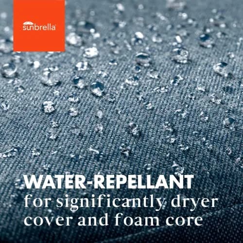 METADRI Deep Seat Patio Cushion 23" W x 24" D | Water-Resistant Sunbrella Fabric, Dries 50% Faster thumbnail 5