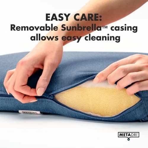 METADRI Deep Seat Patio Cushion 23" W x 24" D | Water-Resistant Sunbrella Fabric, Dries 50% Faster thumbnail 7