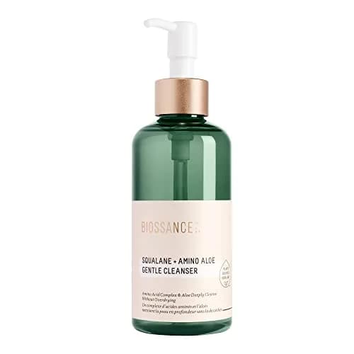 BIOSSANCE Squalane + Amino Aloe Gentle Face Wash 200ml | Hydrating Foaming Cleanser for Sensitive & Oily Skin thumbnail 1