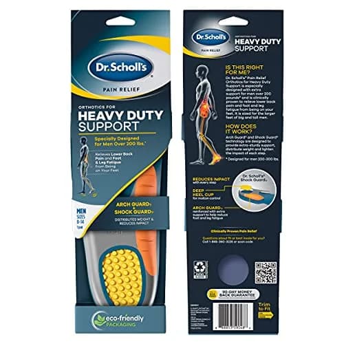 Dr. Scholl's Heavy Duty Support Pain Relief Orthotics for Men 8-14 (2.27 kg / 5.28 lb) | FDA Approved Arch Support Insoles thumbnail 2