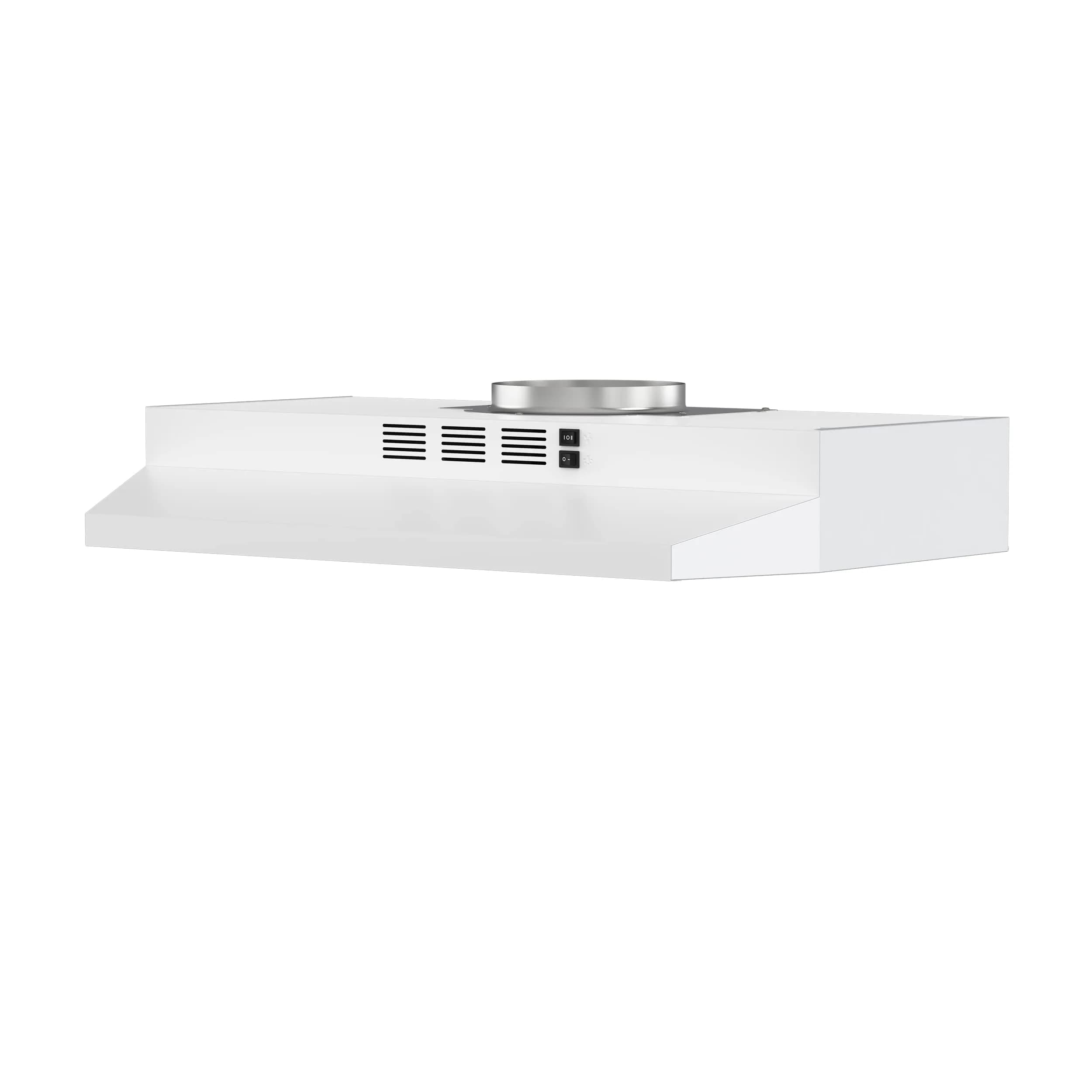 FIREGAS 30 inch Under Cabinet Range Hood | 300 CFM, 2-Speed Exhaust Fan, White
