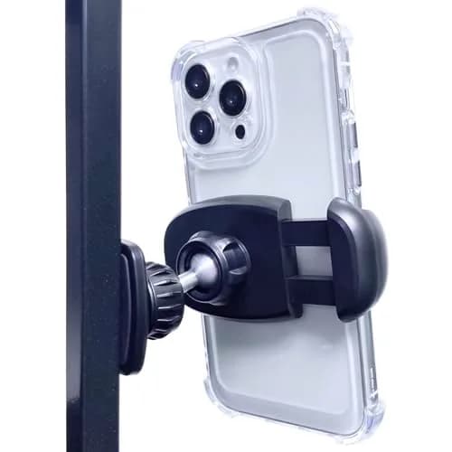 ARMOLABX Heavy Duty Magnetic Phone Holder Mount for Gym & All Metal Surfaces | Fits Big Phones & Thick Cases (Black) thumbnail 1