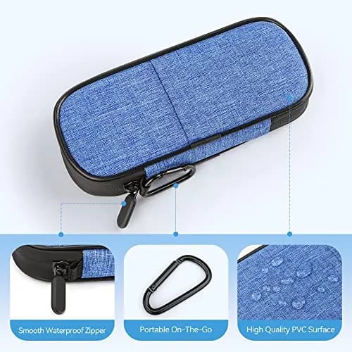 Gelozid Insulin Cooler Travel Case Blue | Compact, Insulated with 2 Reusable Ice Packs for Diabetic Supplies thumbnail 4