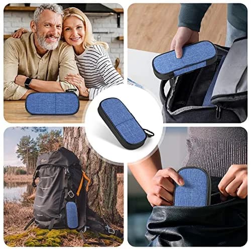 Gelozid Insulin Cooler Travel Case Blue | Compact, Insulated with 2 Reusable Ice Packs for Diabetic Supplies thumbnail 7