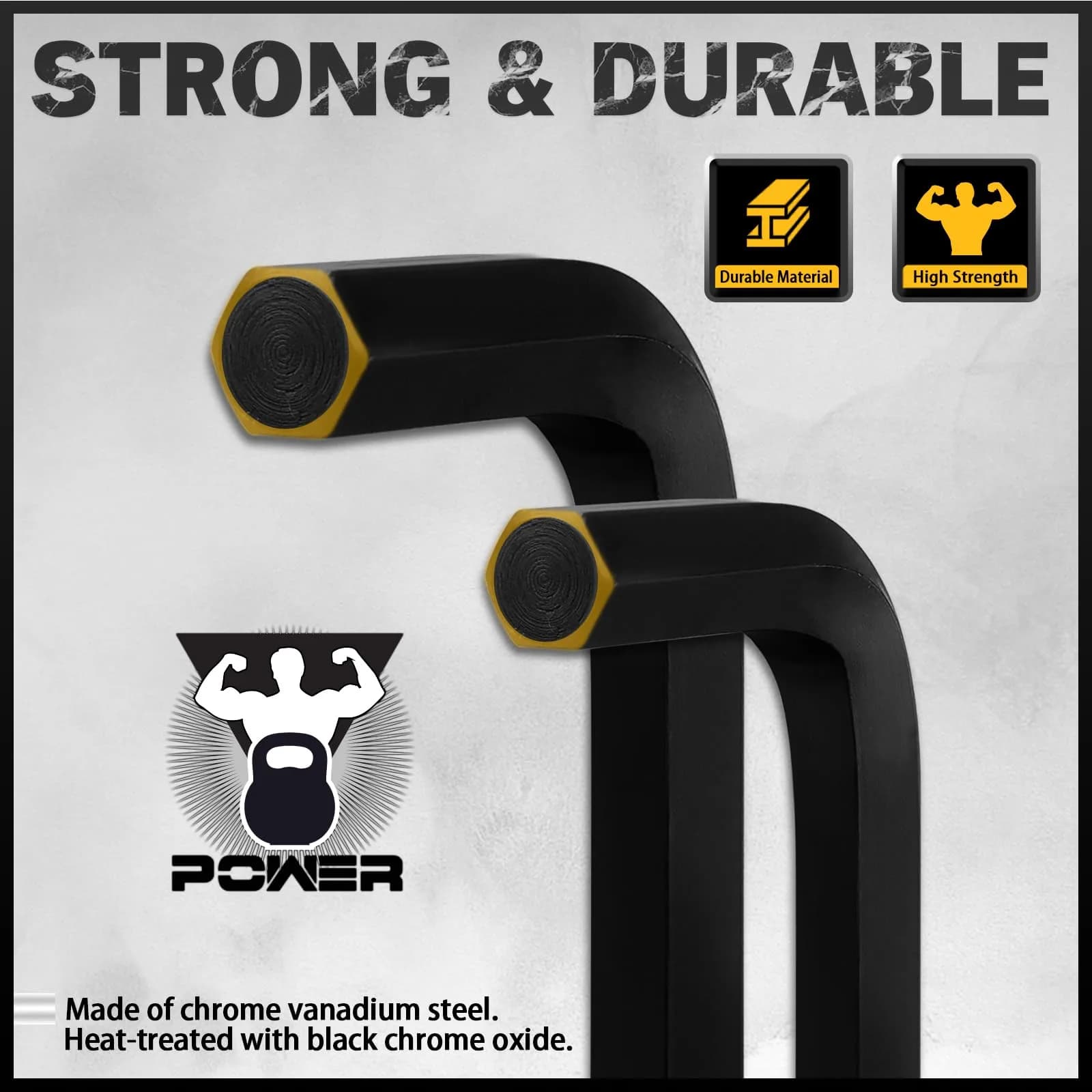 ELEAD 31-Piece Hex Key Set with Torque Handle, 0.7mm-10mm & 0.028"-3/8" | Heat-Treated Alloy Steel - view 5