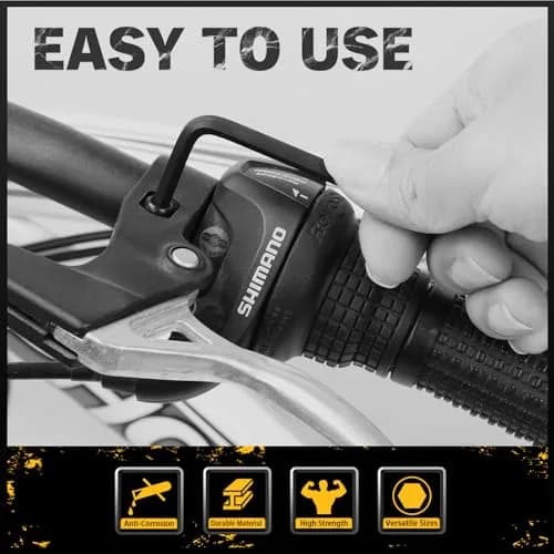 ELEAD 31-Piece Hex Key Set with Torque Handle, 0.7mm-10mm & 0.028"-3/8" | Heat-Treated Alloy Steel thumbnail 8