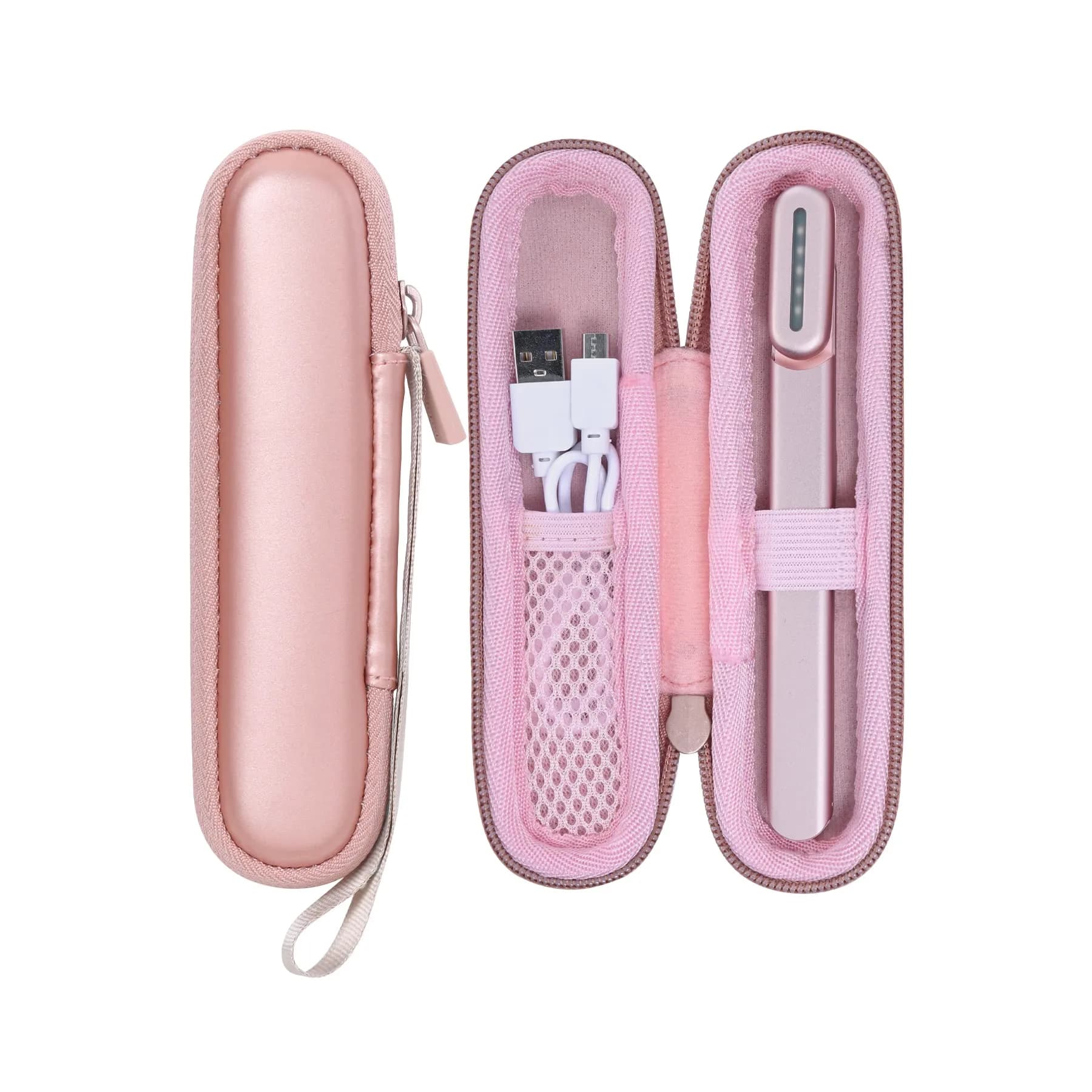 co2CREA Hard Carrying Case for SolaWave 4-in-1 Facial Wand, Pink | Shockproof Waterproof Travel Storage — Rose Gold