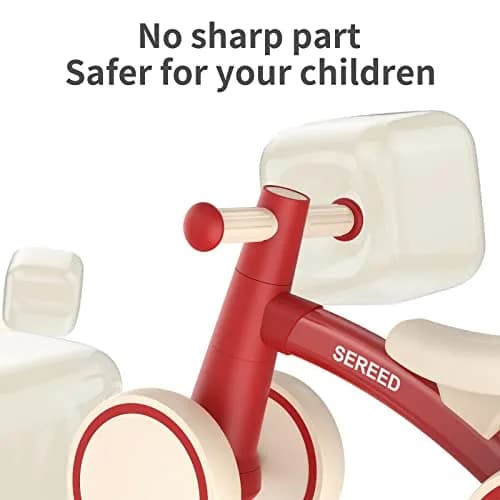 SEREED Baby Balance Bike Red 10 inches (25.4 cm) | First Birthday Gift Toy for Toddlers 12-24 Months thumbnail 6