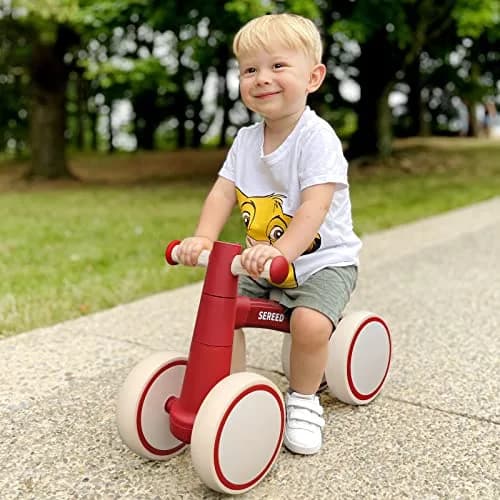 SEREED Baby Balance Bike Red 10 inches (25.4 cm) | First Birthday Gift Toy for Toddlers 12-24 Months thumbnail 8