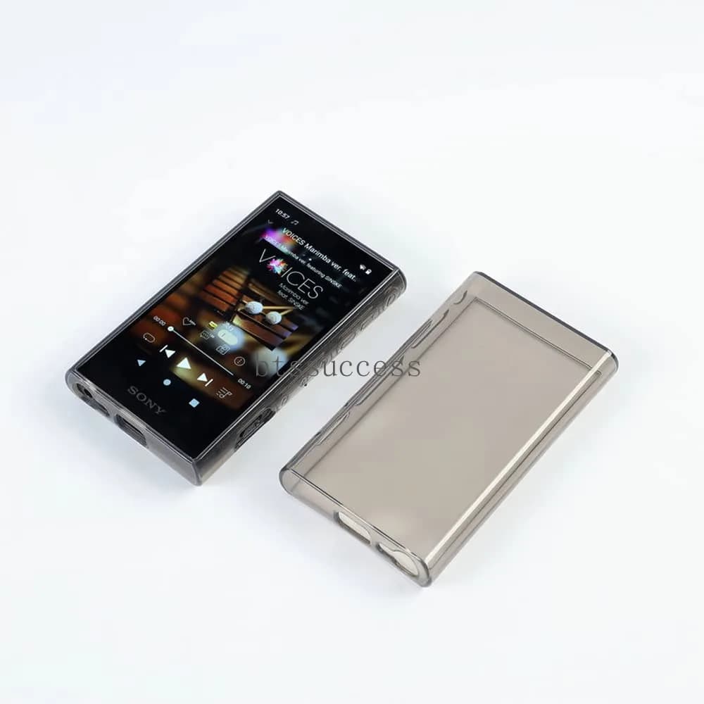 AudioPartner Clear Black TPU Case & Glass Screen Protector for Sony Walkman NW-A306/A307 - view 2