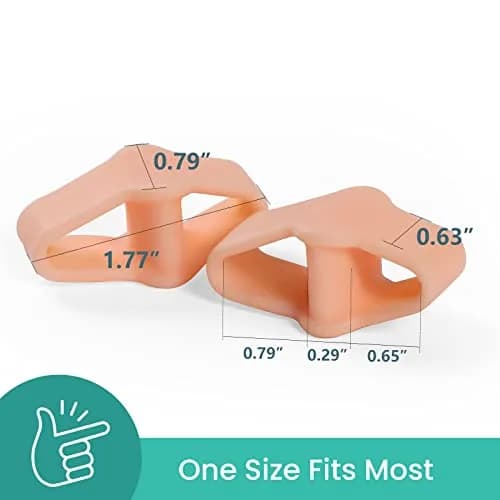 Welnove Bunion Corrector Pack of 12 | Toe Separators for Overlap & Bunions, Soft Gel, Reusable, Suitable for Men & Women thumbnail 2