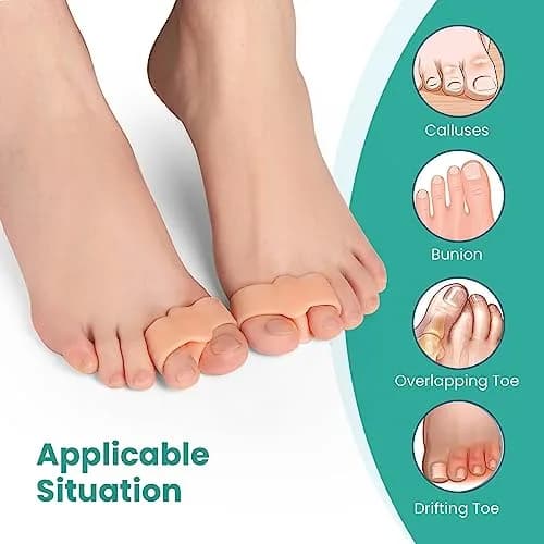 Welnove Bunion Corrector Pack of 12 | Toe Separators for Overlap & Bunions, Soft Gel, Reusable, Suitable for Men & Women thumbnail 3