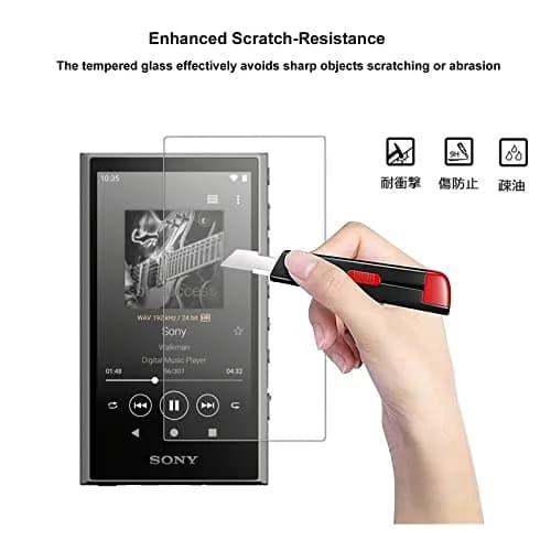 AudioPartner Soft Clear TPU Protective Shell Case with Tempered Glass for Sony Walkman NW-A300 Series NW-A306 NW-A307 | Protects Against Scratches and Dust thumbnail 3
