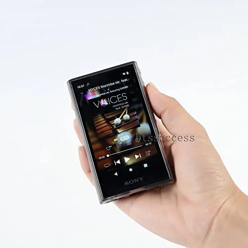 AudioPartner Soft Clear TPU Protective Shell Skin Case Cover for Sony Walkman NW-A300 Series NW-A306 NW-A307 with Tempered Glass | Protects Against Scratches and Drops thumbnail 2