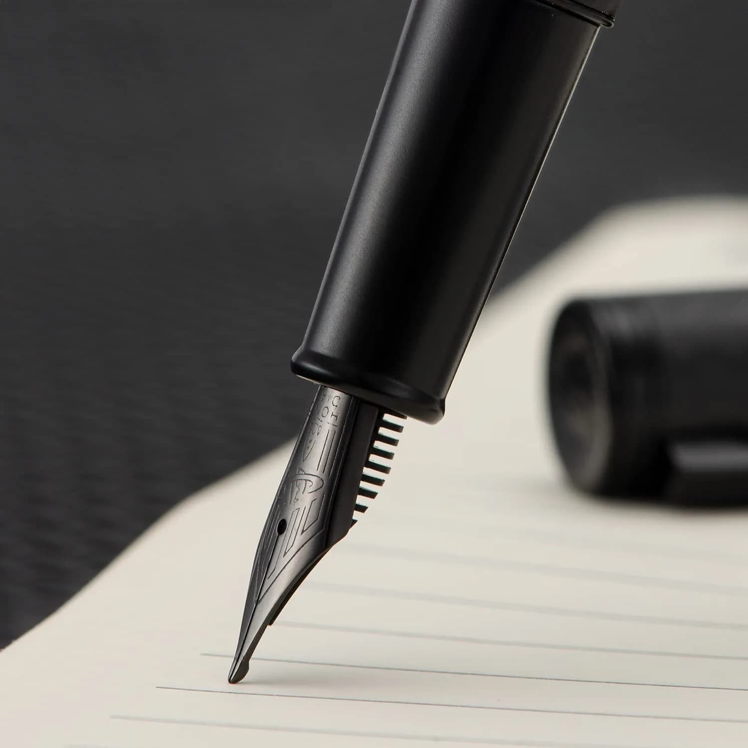 Asvine 1861 Black Forest Carbon Fiber Fountain Pen 13.6cm (5.35in) | Smooth Writing, Metal Case Set - view 7