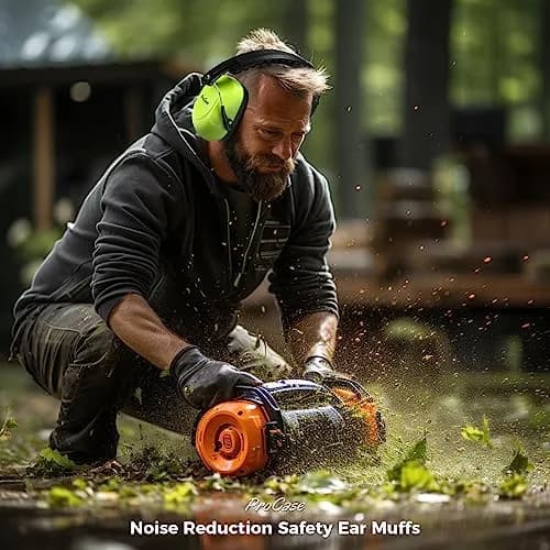 ProCase NRR 28dB Passive Noise Reduction Earmuffs | ANSI S3.19 Certified, Adjustable Headband, Foldable Design thumbnail 5