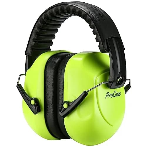 ProCase NRR 28dB Passive Noise Reduction Earmuffs | ANSI S3.19 Certified, Adjustable Headband, Foldable Design thumbnail 1