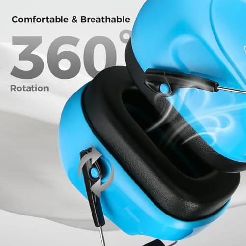 ProCase NRR 28dB Noise Cancelling Earmuffs | ANSI S3.19 Certified, Foldable & Adjustable for Adults & Teens thumbnail 4
