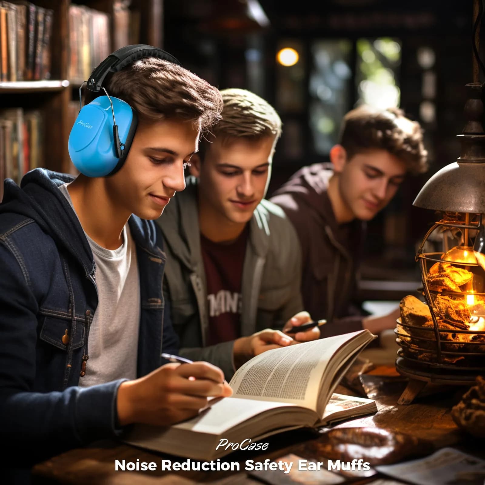 ProCase NRR 28dB Noise Cancelling Earmuffs | ANSI S3.19 Certified, Foldable & Adjustable for Adults & Teens - view 5