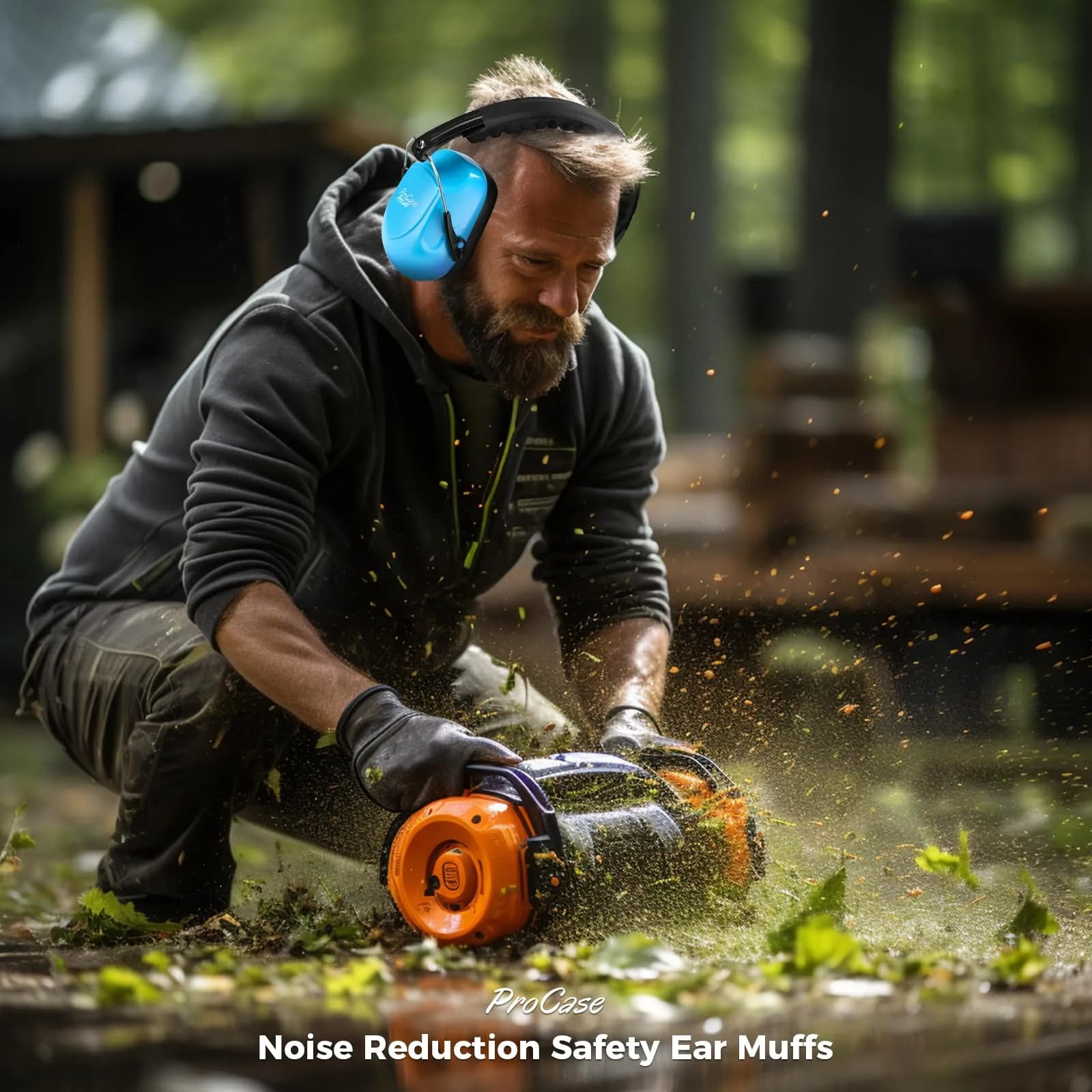 ProCase NRR 28dB Noise Cancelling Earmuffs | ANSI S3.19 Certified, Foldable & Adjustable for Adults & Teens - view 7