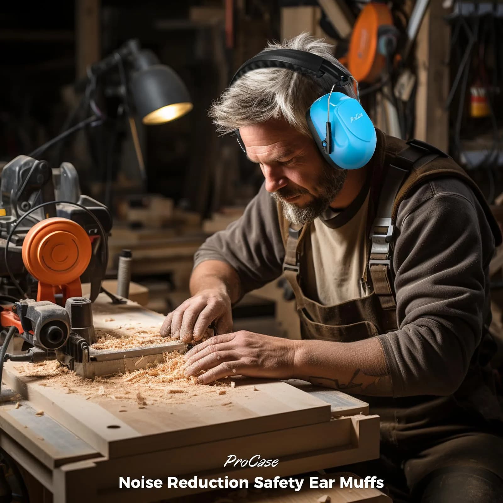 ProCase NRR 28dB Noise Cancelling Earmuffs | ANSI S3.19 Certified, Foldable & Adjustable for Adults & Teens - view 8