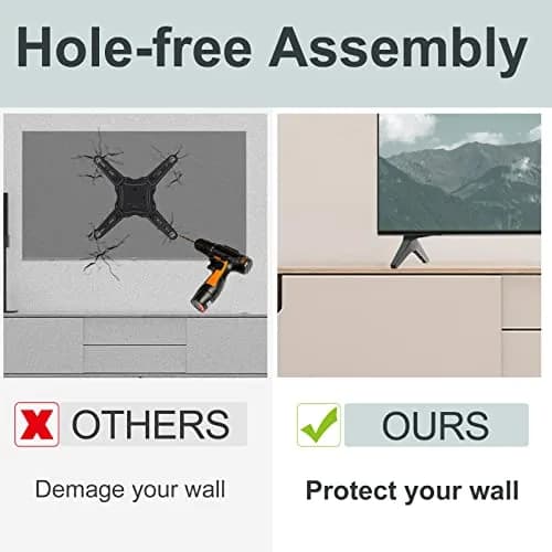 Maozhren Replacement TV Stand Legs for LG 49-55 Inch TVs | Includes Screws & Instructions thumbnail 4
