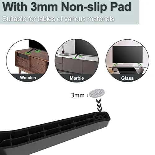 Maozhren Replacement TV Stand Legs for LG 49-55 Inch TVs | Includes Screws & Instructions thumbnail 6