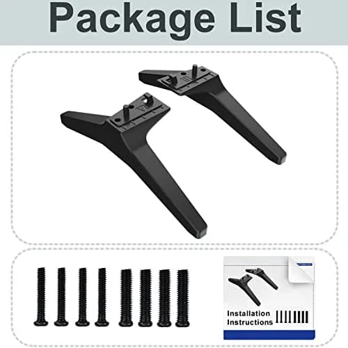 Maozhren Replacement TV Stand Legs for LG 49-55 Inch TVs | Includes Screws & Instructions thumbnail 8