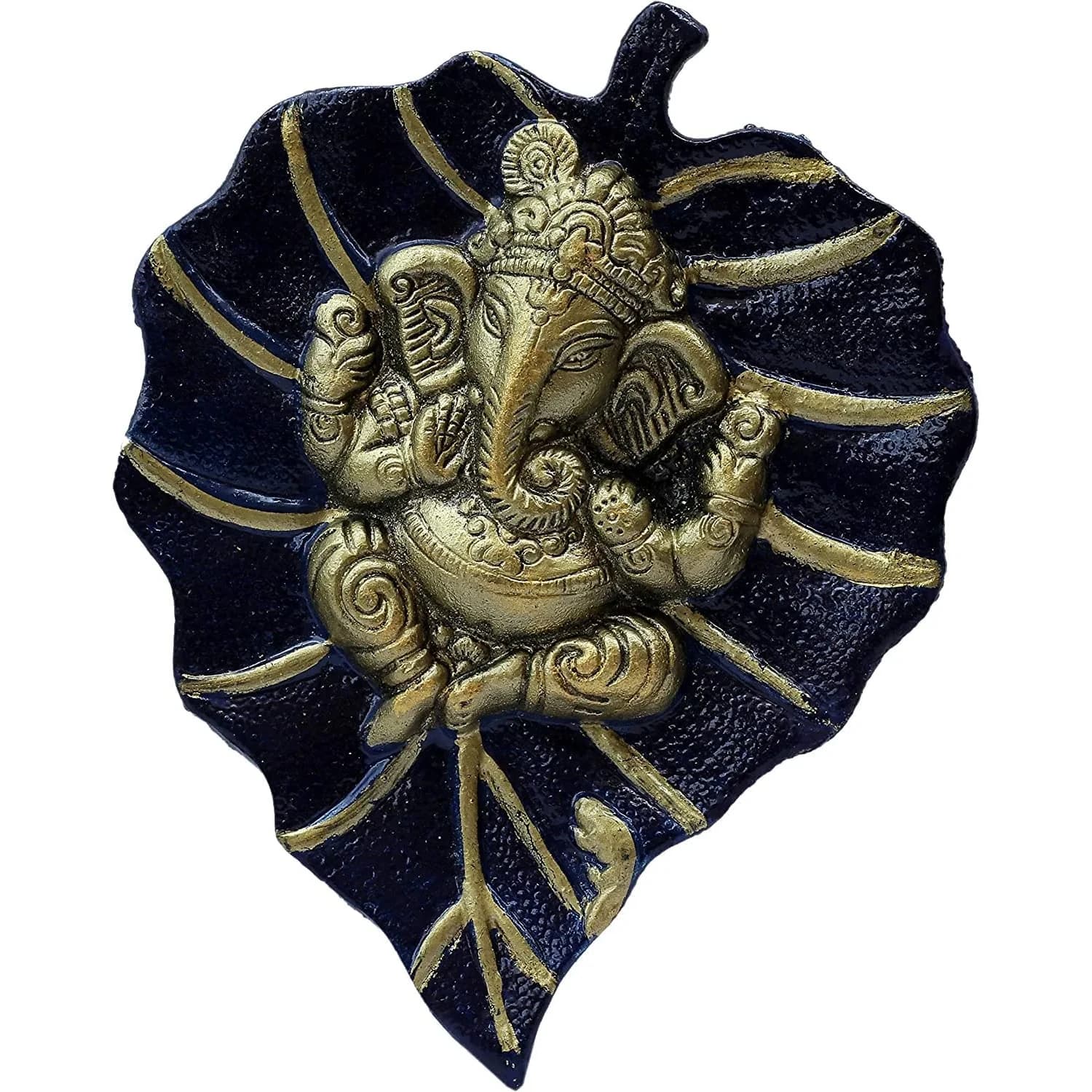 Craft Trade Boho Metal Wall Decor Light Pink 19cm (7.5in) x 15cm (6in) | Vastu Inspired for Positivity — Navy Blue 7.5x6 Inches