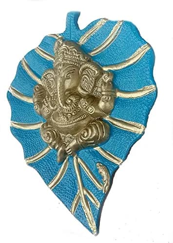 Craft Trade Blue Metal Wall Hanging Sculpture 19cm (7.5") x 15cm (6") | Vastu Item for Good Luck thumbnail 4