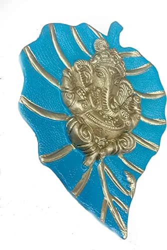 Craft Trade Blue Metal Wall Hanging Sculpture 19cm (7.5") x 15cm (6") | Vastu Item for Good Luck thumbnail 5