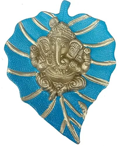Craft Trade Blue Metal Wall Hanging Sculpture 19cm (7.5") x 15cm (6") | Vastu Item for Good Luck thumbnail 1
