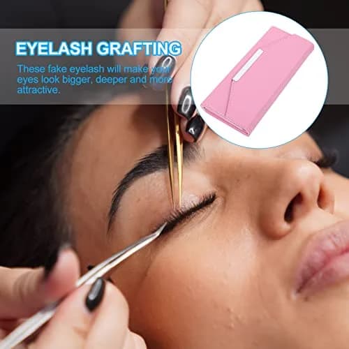 Beaupretty Lash Tweezer Case Pink | Portable Eyelash Extension Storage Bag for Travel & Home thumbnail 6