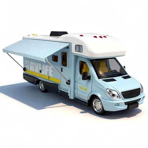VIIGER Toy Camper RV Motorhome for Kids 8.3"L x 2.7"W x 3.6"H | Diecast Metal Play Vehicle thumbnail 1